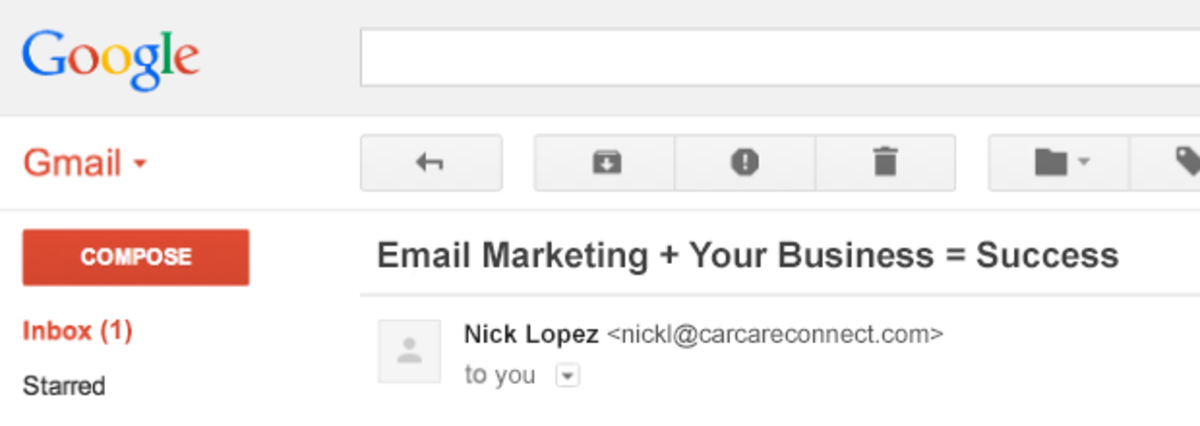 Inbox (1): Email Marketing + Your Business = Success