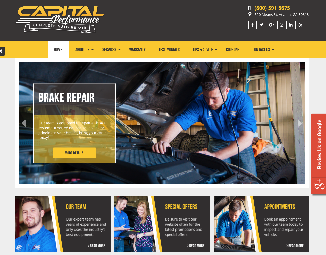CarCareCONNECT Announces Capital Website Template with New Feature